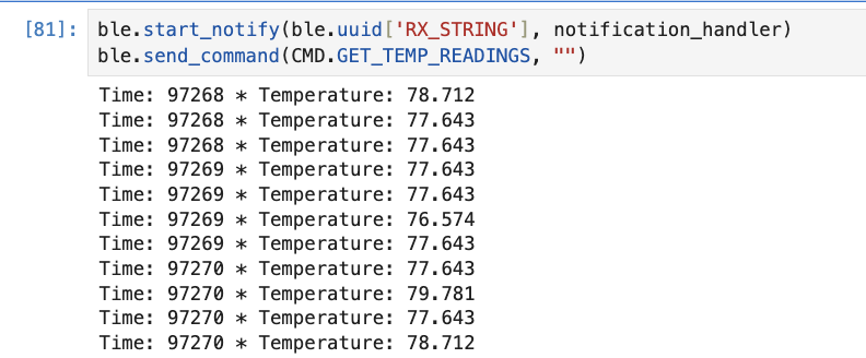 Temp readings